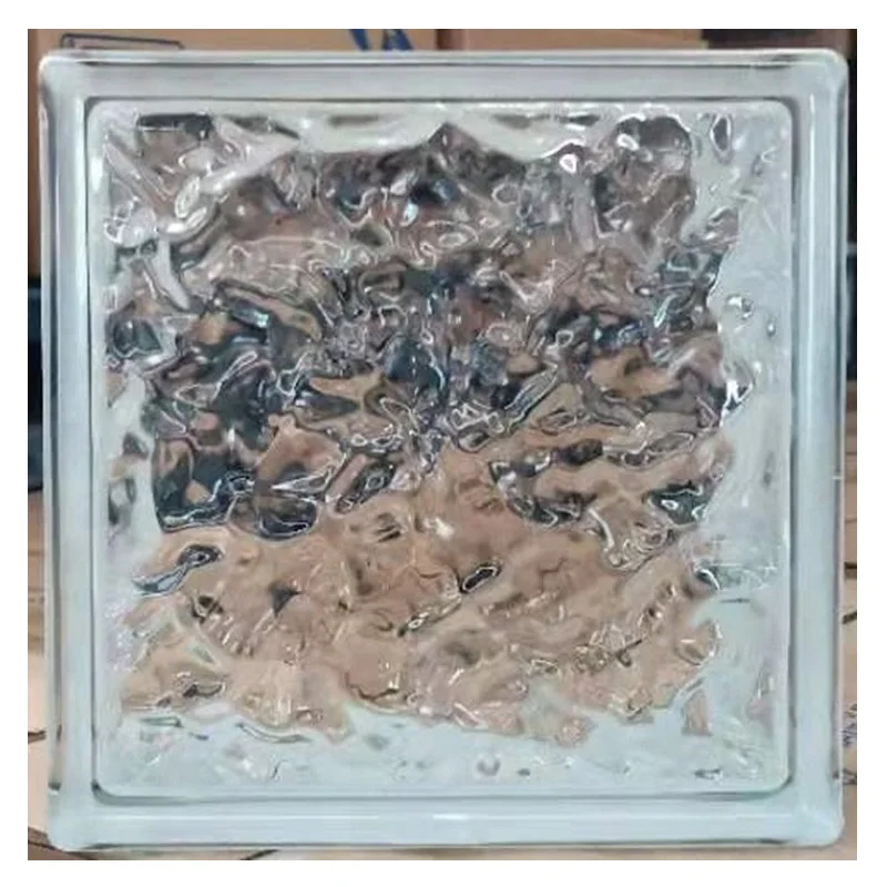 Transparent Glass Brick Manufacturer 190x190x80mm Crystal Art Building Clear Hollow Glass Block