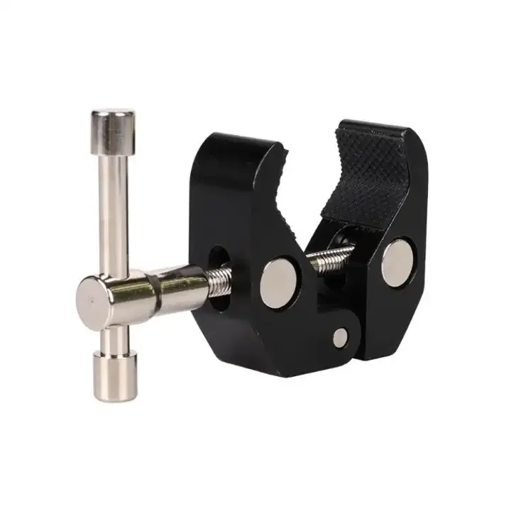 360 Degree Safe Camera Mount Adapter C Clamp Mount with Strong Stability for Video Shooting