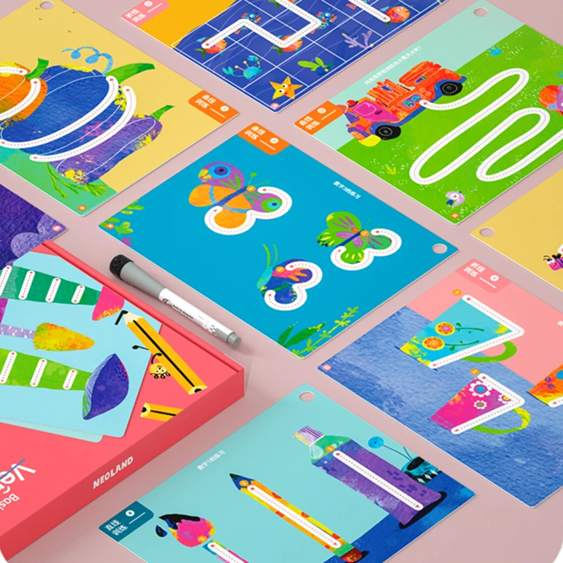 Custom English Learning Toy Fold Book Board Activity Educational Learning Toys Child Kids