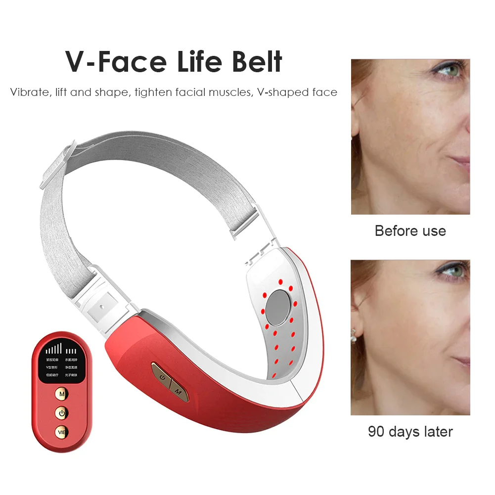 New Trending Products New Arrivals V Face Lifting Thin Face Slimming Mask V Shape Face Vibration Beauty Care Instrument