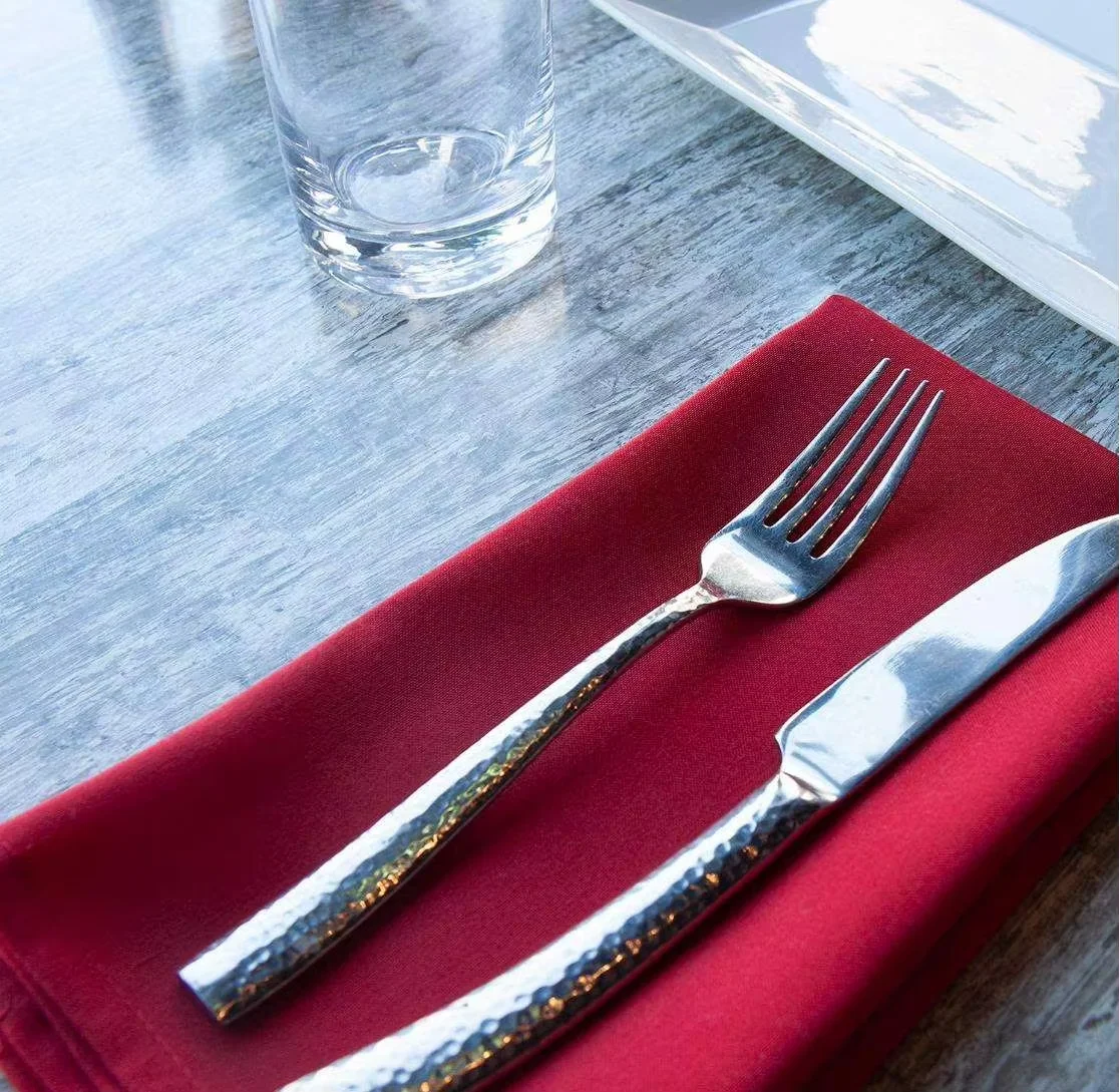 Wholesale New Design Red Highly Absorbent Cloth Table Tissue Napkin for Restaurants Events Everyday Use Weddings Parties