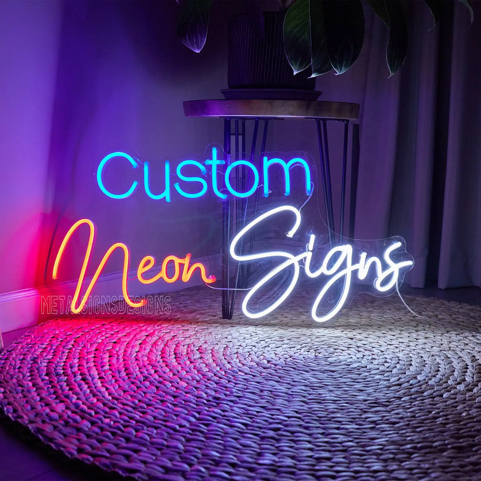 GIGO wholesale Led Advertising Open Neon Sign Custom Flex Diy Neon Light Signs Custom Neon Sign For Wedding Bar Party Decoration