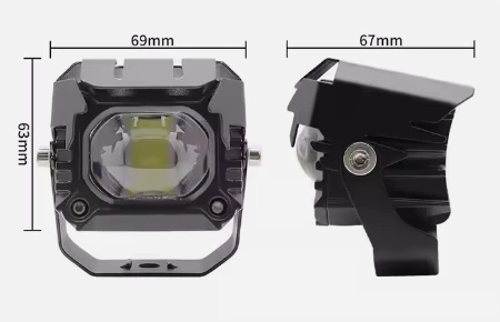 ATV SUV Truck Car Lamp motorcycle spotlights Led Driving Fog Light High Beam Double Color For Motorcycle Headlight