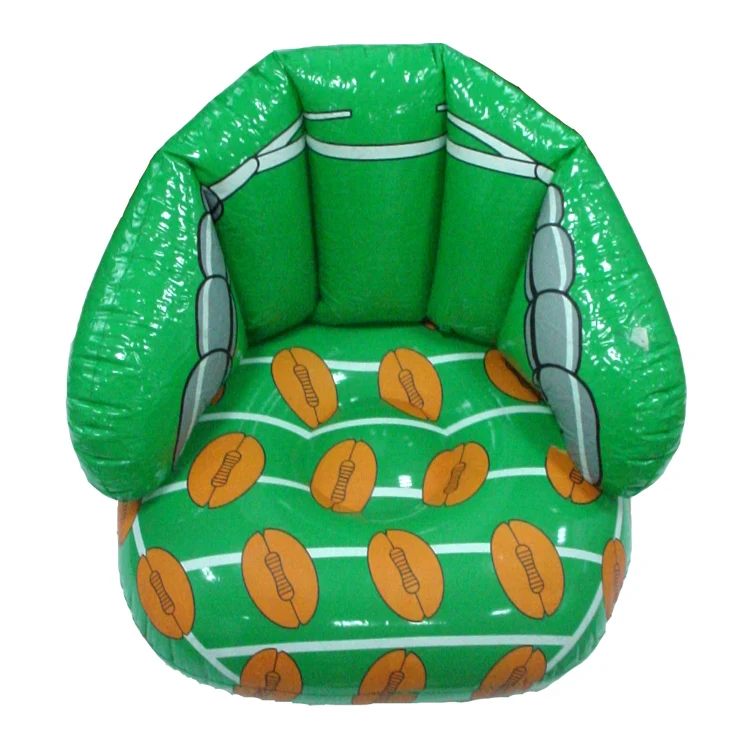 Green Pvc Inflatable Sofa Inflatable Chair Cartoon Inflatable Lovely Children Sofa