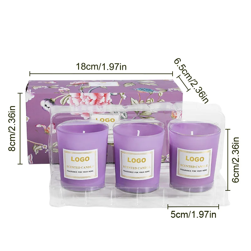 Factory Price Decorative Soy Candle Set Gift Box Home Fragrance Scented Candles Scented Luxury Home Air Freshener