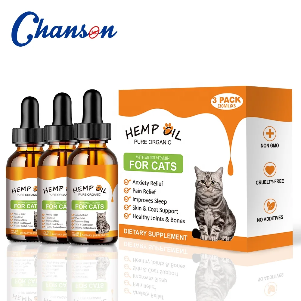 Customized Logo Private Label calming hemp seed oil for dogs and cats for sale