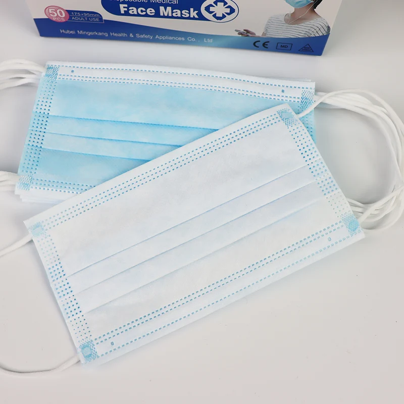Disposable 3 Layers Nonwoven Designer Medical Face maskface Black Blue Filter Anti Dust Surgical Colourful Face Mask