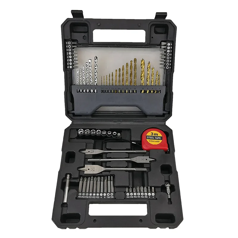 Car Repair Sockets Set Hand Tool Sets Combination Socket Wrench Set with Plastic Toolbox