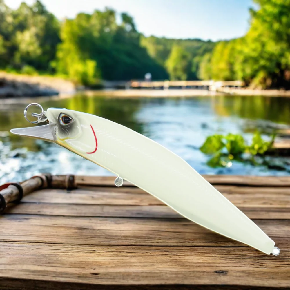 New 116mm 20g 3D Slow Diving Jerkbait Heavy Wobbler Saltwater Hard Fishing Lures Plug Minnow for River and Lake Fishing