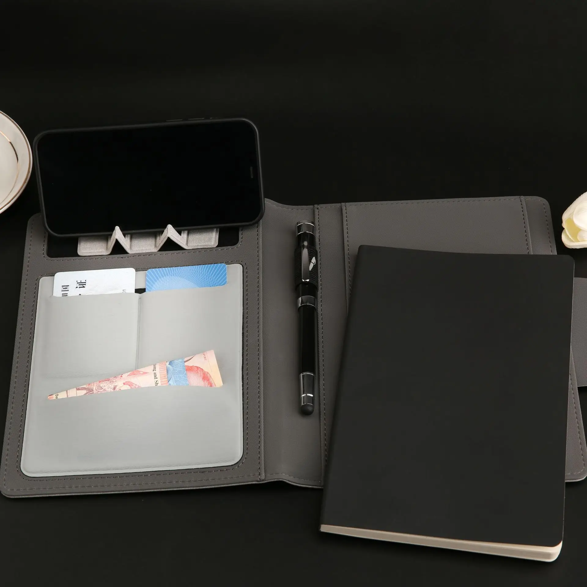 A5 sub magnetic wireless charging multi-function business creative LOGO light tablet writing notebook