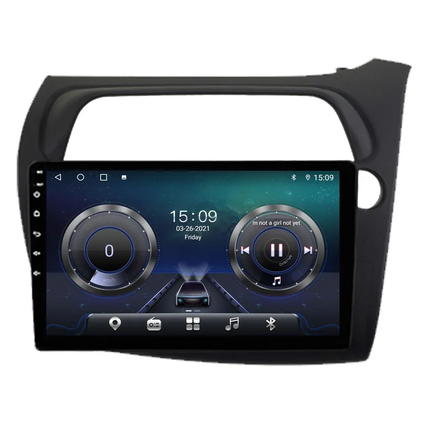 Автомагнитола 2DIN с GPS-навигацией 6 + 128G DSP для Honda Civic Hatchback RHD 2006-2011 Android