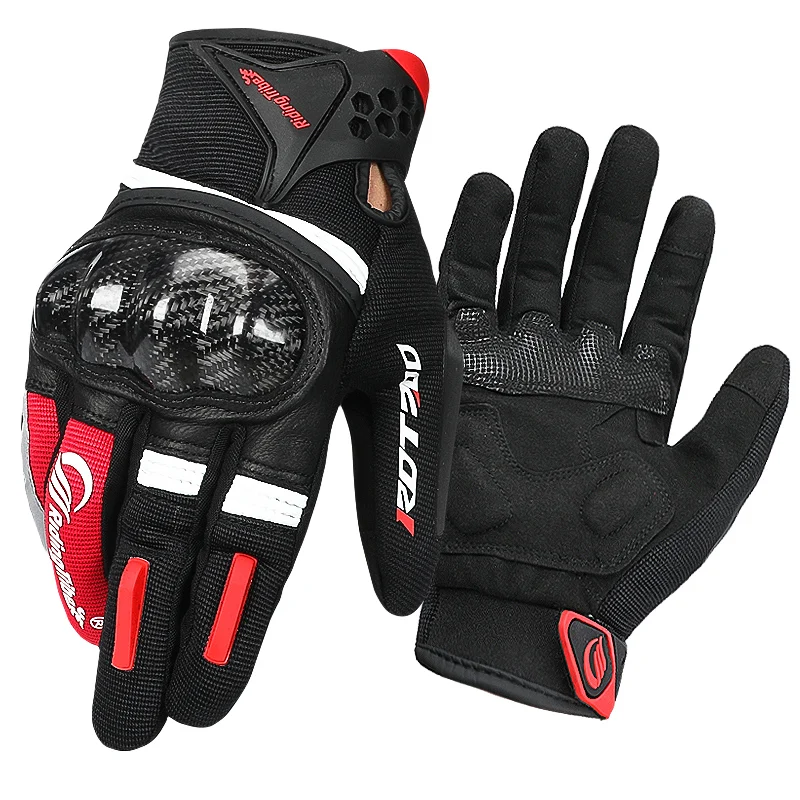 High Quality Custom Best Breathable Anti-slip Adjustable Motorbike Racing Gloves