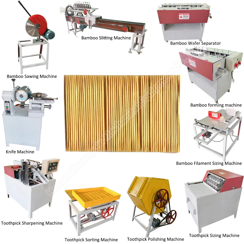 Toothpick full line machine wood toothpick making machine toothpick bamboo shaper