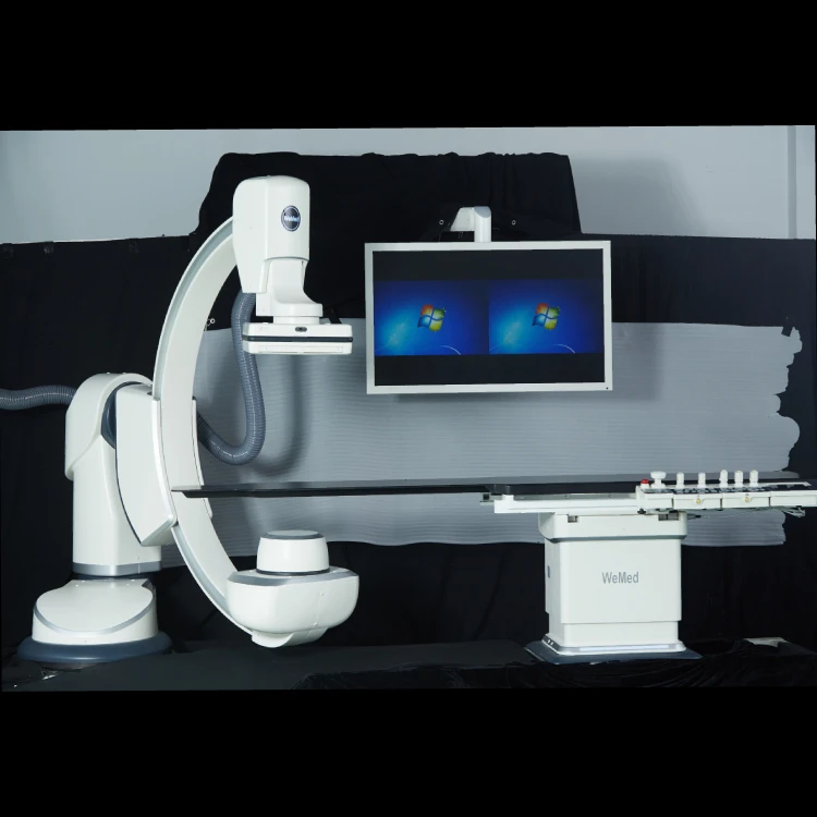 CE Approved 7 Axis Floor-Mounted C arm X-Ray Angiography Machine for cardiac intervention