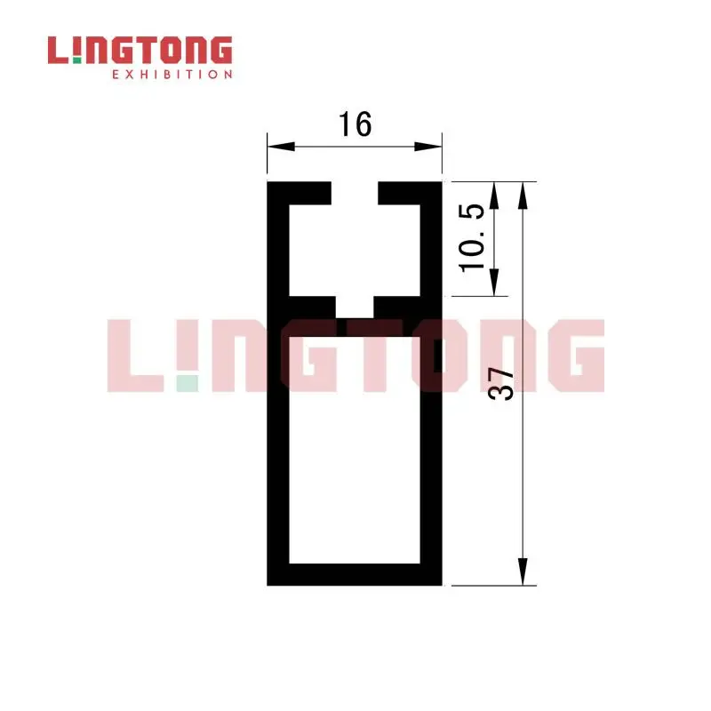 LT-Z310 Beam Extrusion/37mm with 1 system groove inserting board for standard booth, shell scheme, display booth