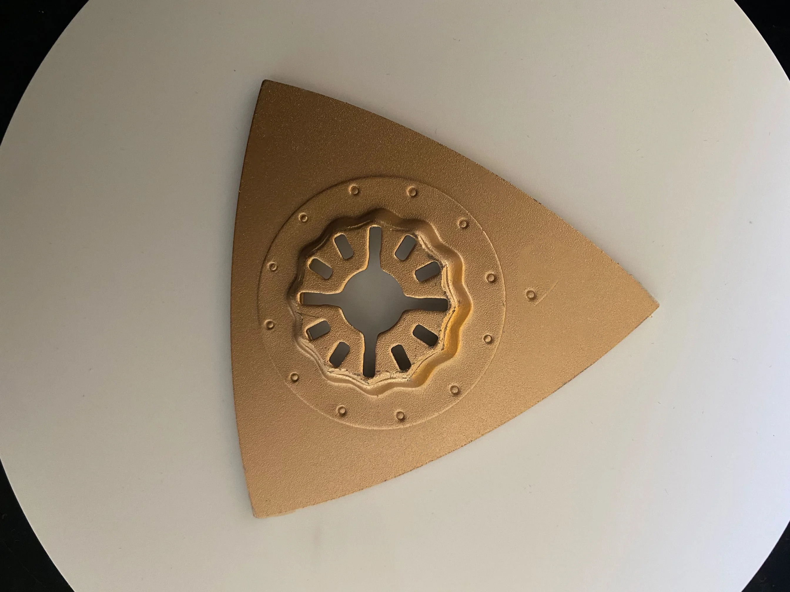 Universal Multi-functional Oscillating Tool Blade Made of High-carbon Steel Brazed Diamond Triangular Grinding Disc