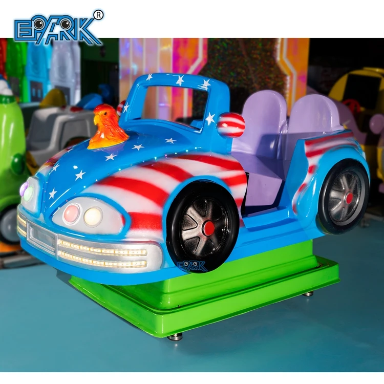 2 Players Swing Car Indoor Kiddie Rides Mp5 Music Interactive Game Kids Coin Operated Games Machines Amusement Park Ride