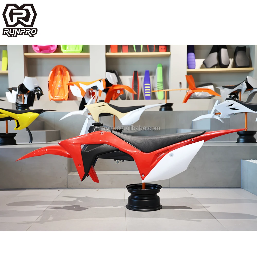 High Quality CRF450 Dirt Pit Bike Motorcycle Plastic Fairing Body Kit For CRF 450 crf450 Off Road Complete body plastic parts