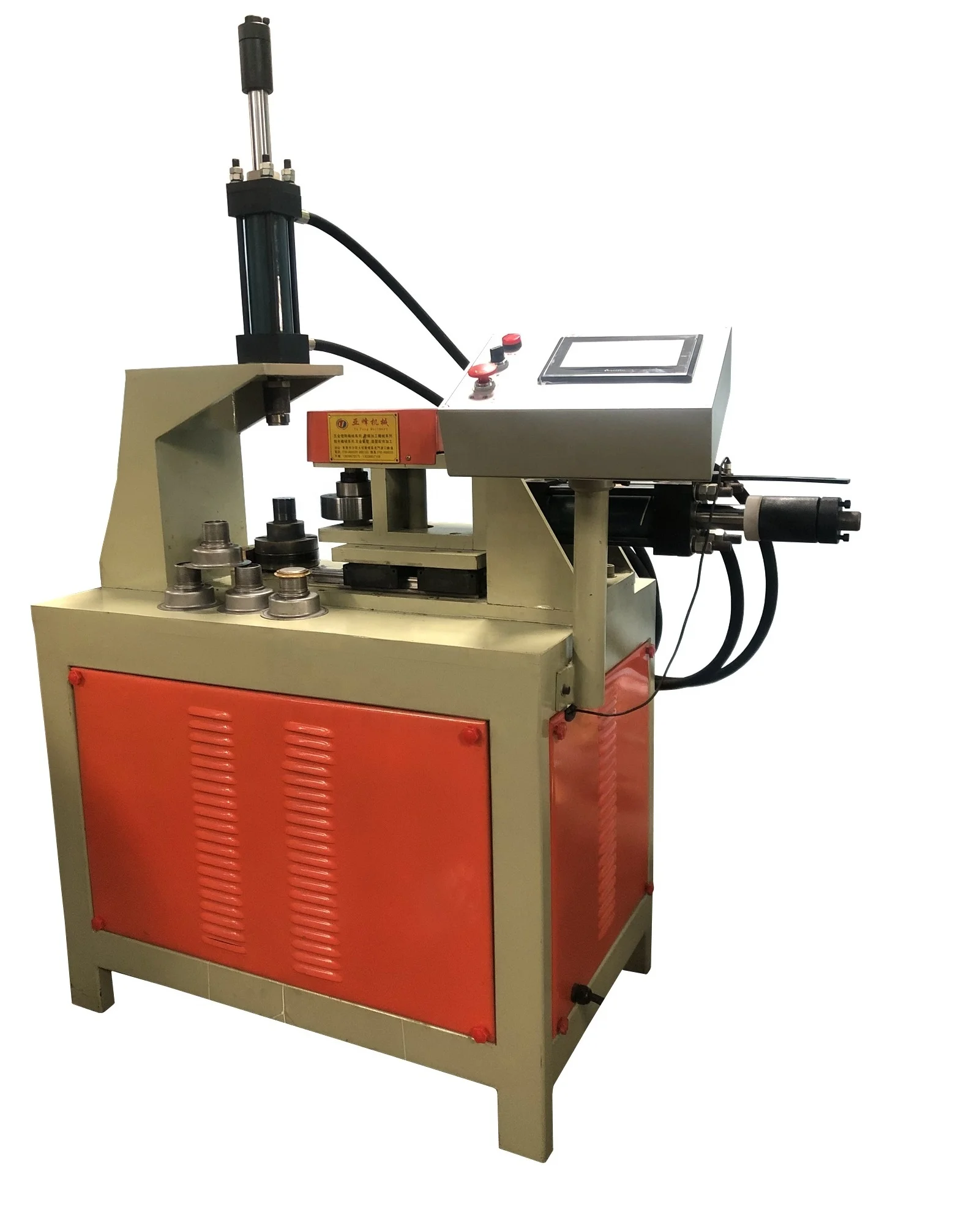 Steel tube thread rolling machine pipe screw making machine threading machine for light lamp bottle cover