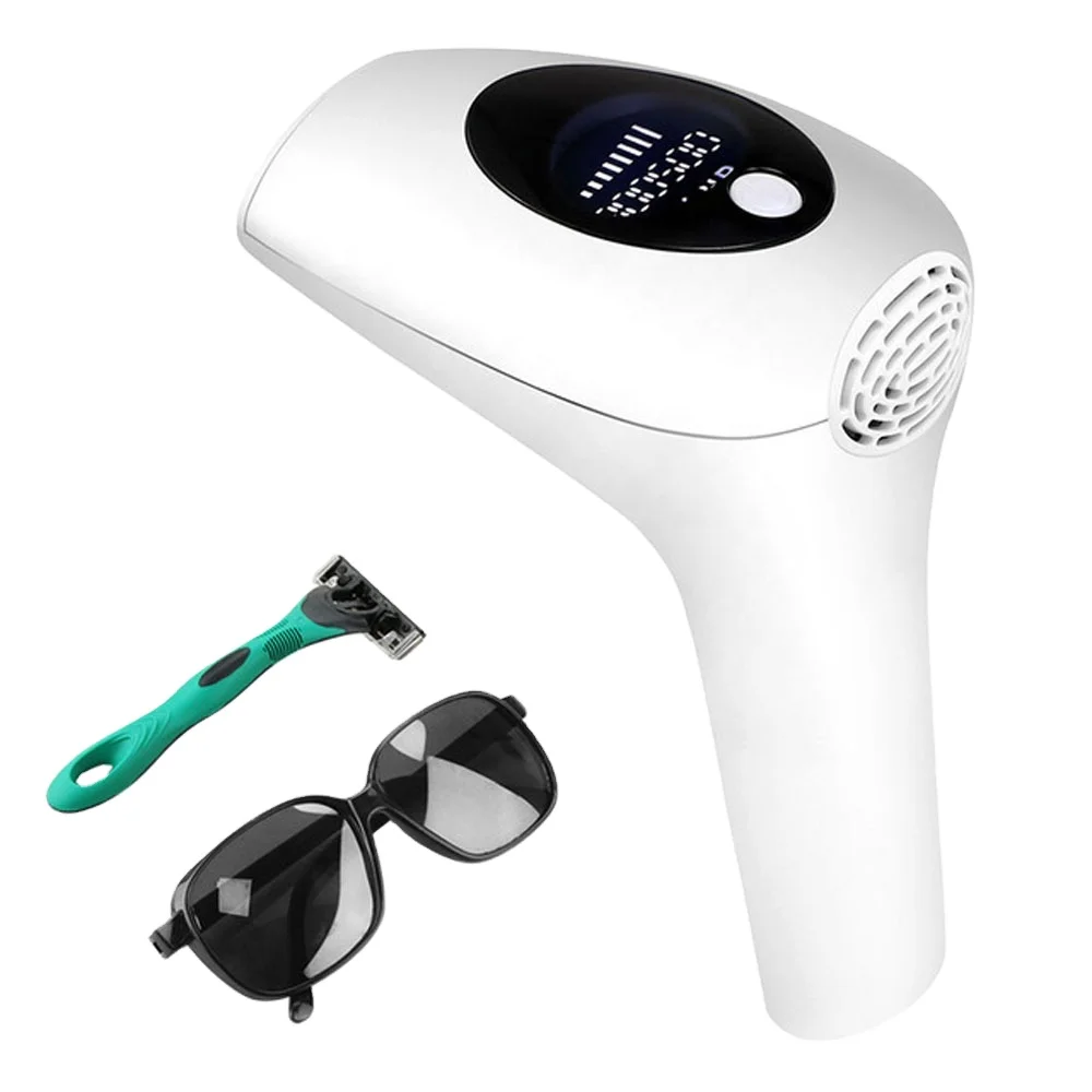 999999 Flashes 2020 New Portable Home USE 9 Gear Adjustable 3 In 1 Glasses Permanent Laser IPL Hair Removal