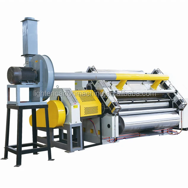 Corrugated Carton Manufacturing Machinery , Single Facer Carton Machine