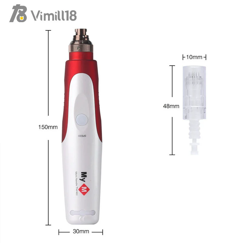 Высококачественная Автоматическая электрическая Дерма-ручка, электрическая игла для удаления микроиголков, Дерма-ручка, автоматическая дермапен