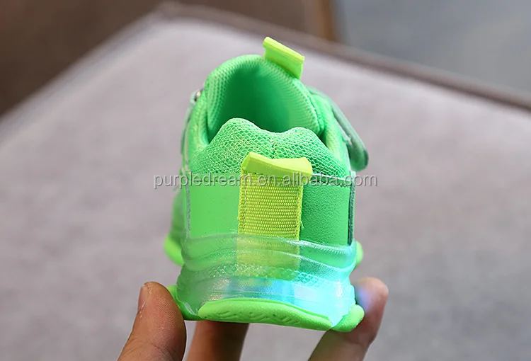 
2019 Spring Autumn New Style Kids Leather LED Lighting Shoes 