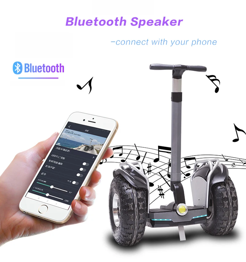 19inch big fat tire 2 Wheel Elektro Electric Cart self  balance Scooter USA warehouse shipment