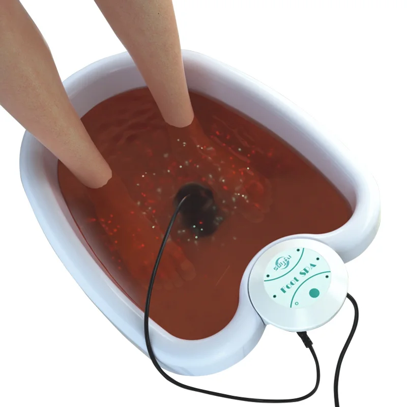 
Eco-friendly Sdyfu Pedicure Spa Machine ABS Plastic Material With Large Size Foot Spa Basin Dual Ionic Aqua Detox Foot Spa 