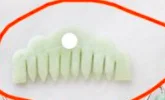 natural custom quartz stone jade rose gua sha comb