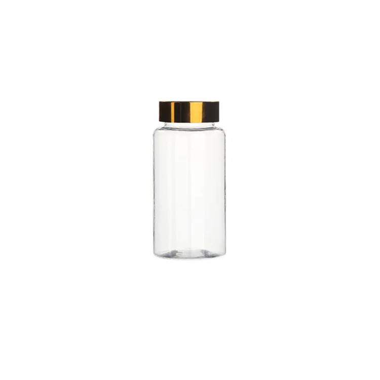 
150ml Transparent Healthcare Pill Bottle PET Capsules Tablets Medicine Plastic Bottle 