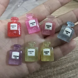 jelly colored flat back miniature fake resin perfume bottle for diy decoration