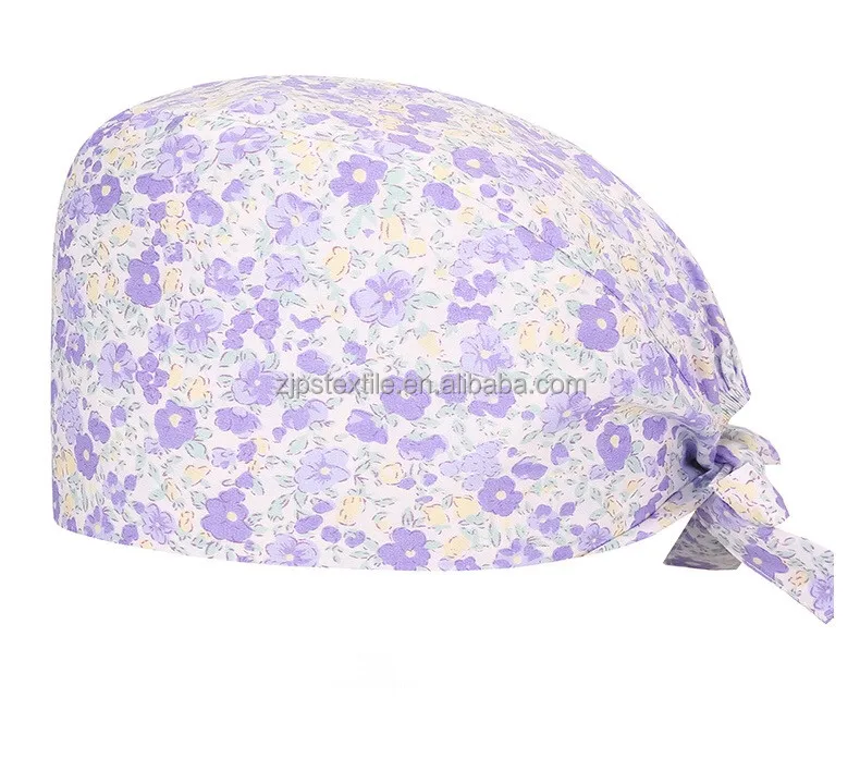 grateful dead reversible lead lined breast ferry ponytail bouffant scrub hats for women ponytail