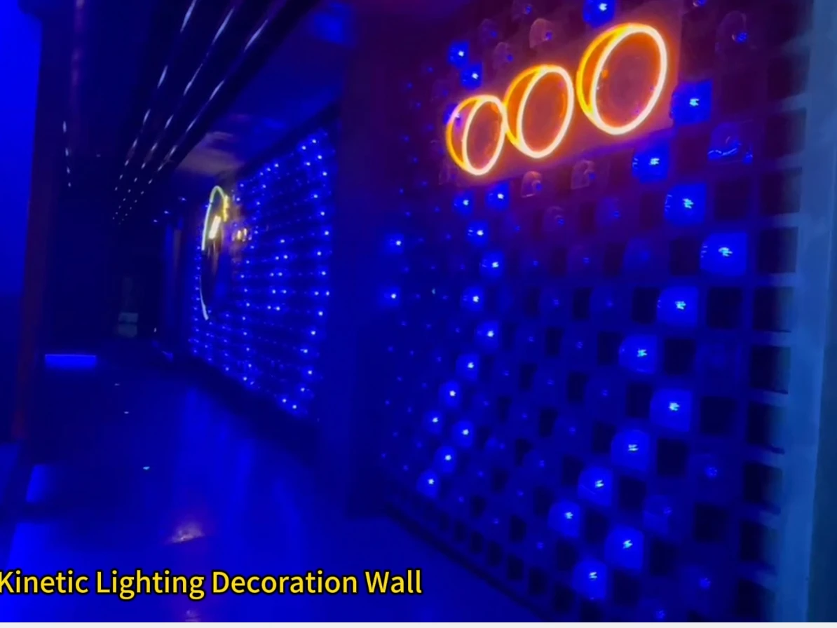 Kinetic Lighting Decoration Wall Dynamic LED Art Screen  for Night Club Project and Events
