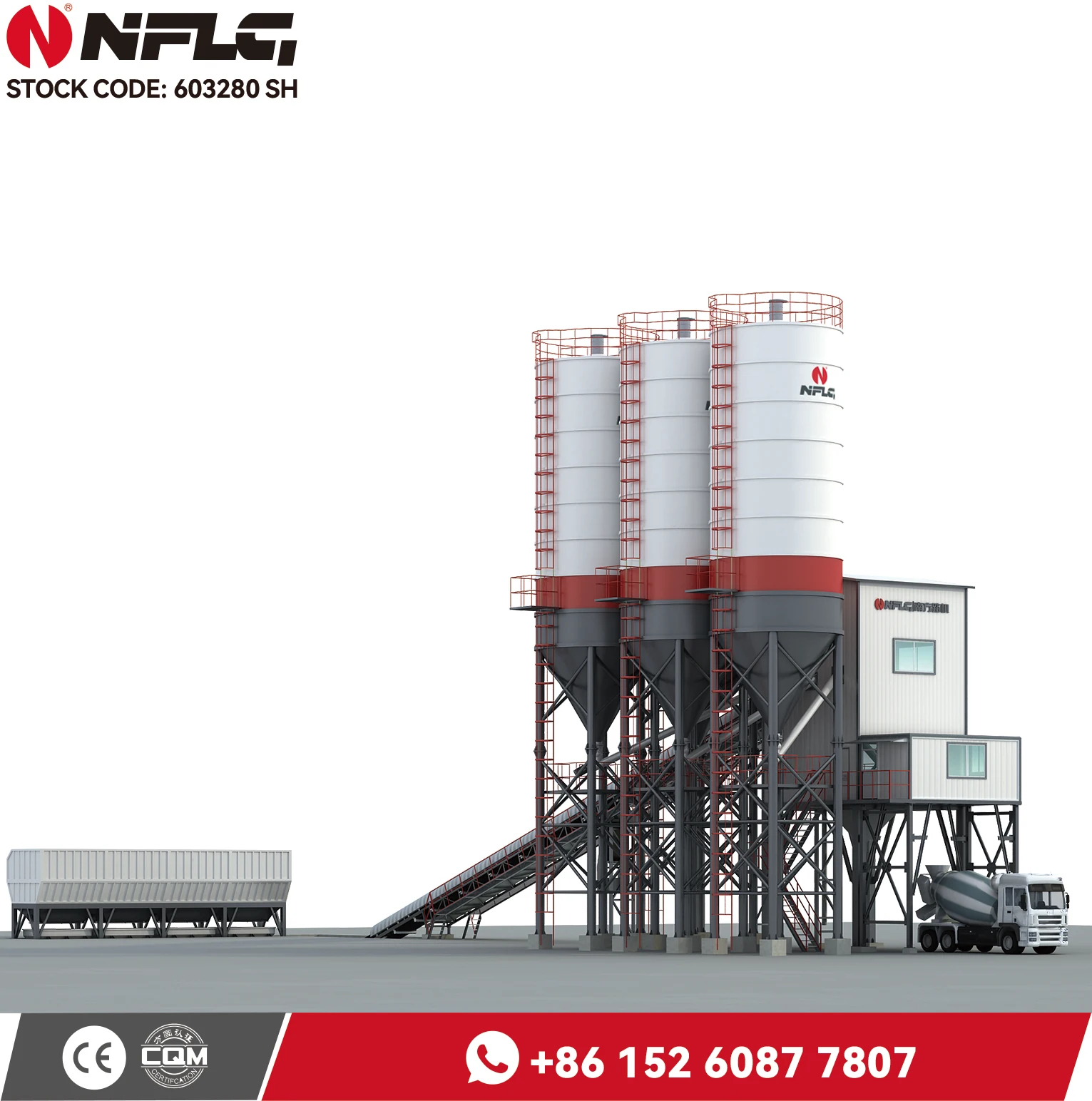 hzs series central advance ready mix concrete plant