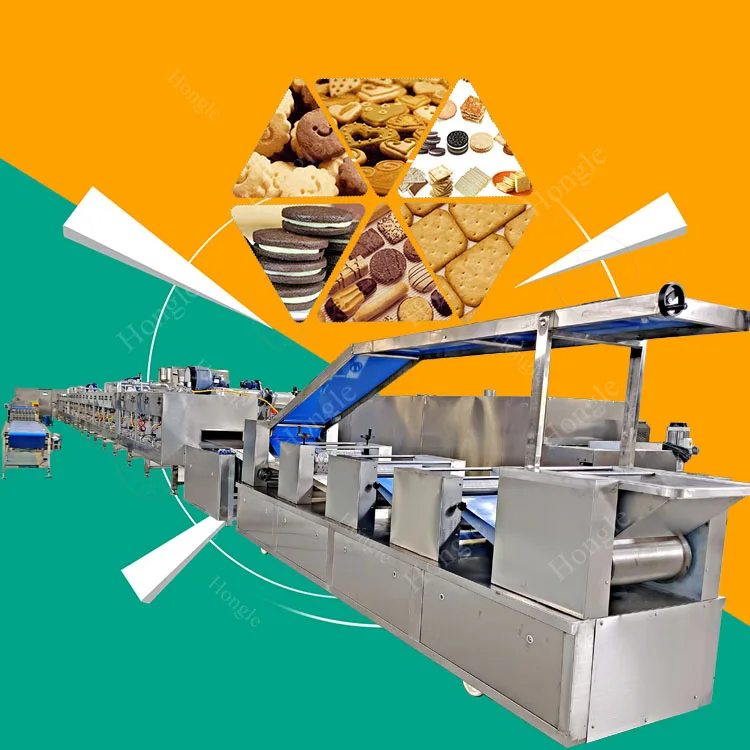 China Factory Soft Hard Biscuits And Cookies Making Machine Packaging