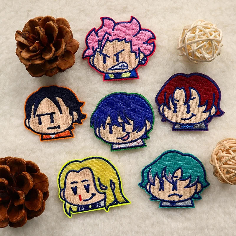 Wholesale Embroidered Anime Character Patch Mini Logo Sew On/Iron On/Self-Adhesive Anime Patches Custom Embroidery
