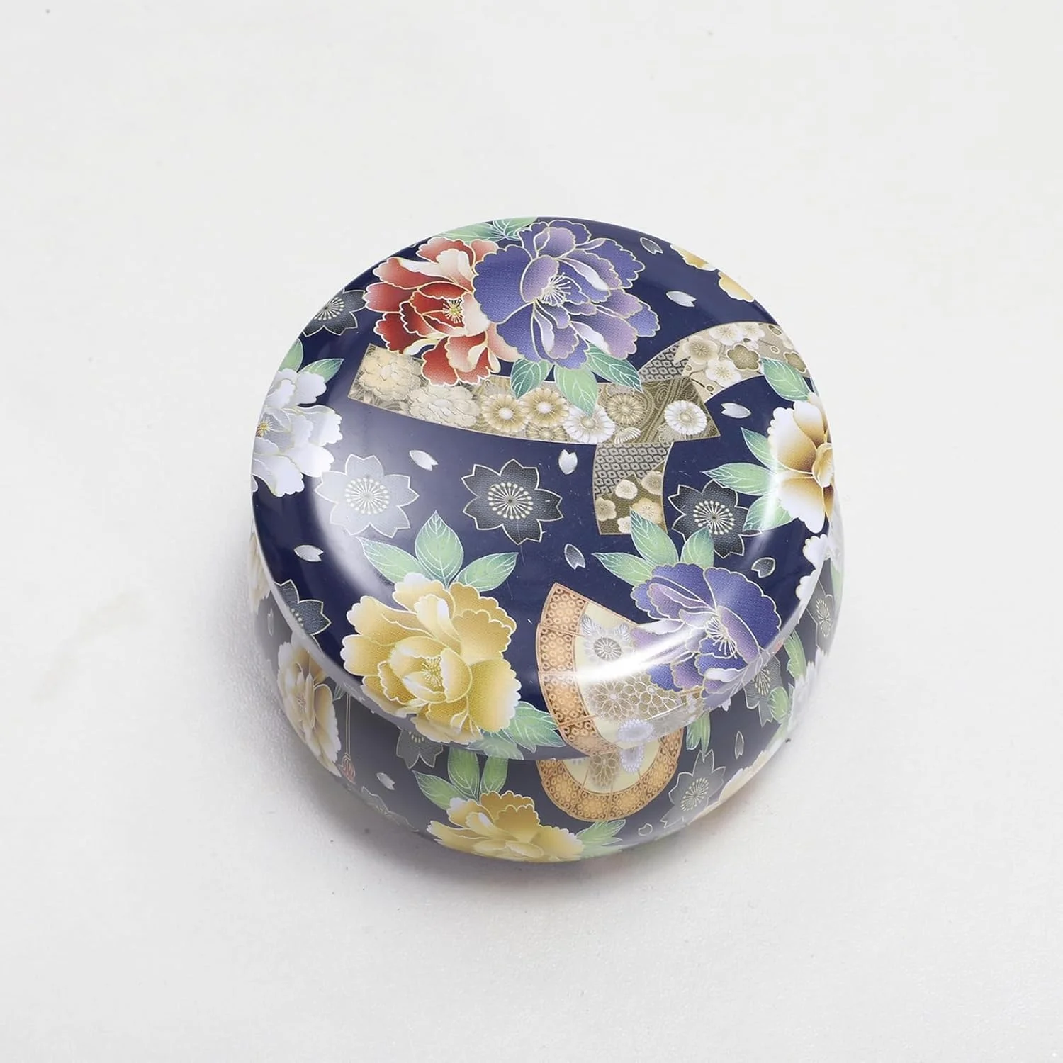 Multi Color Drum Shape Canister Arts Crafts Storage Jars Empty Tin Cans for Candles