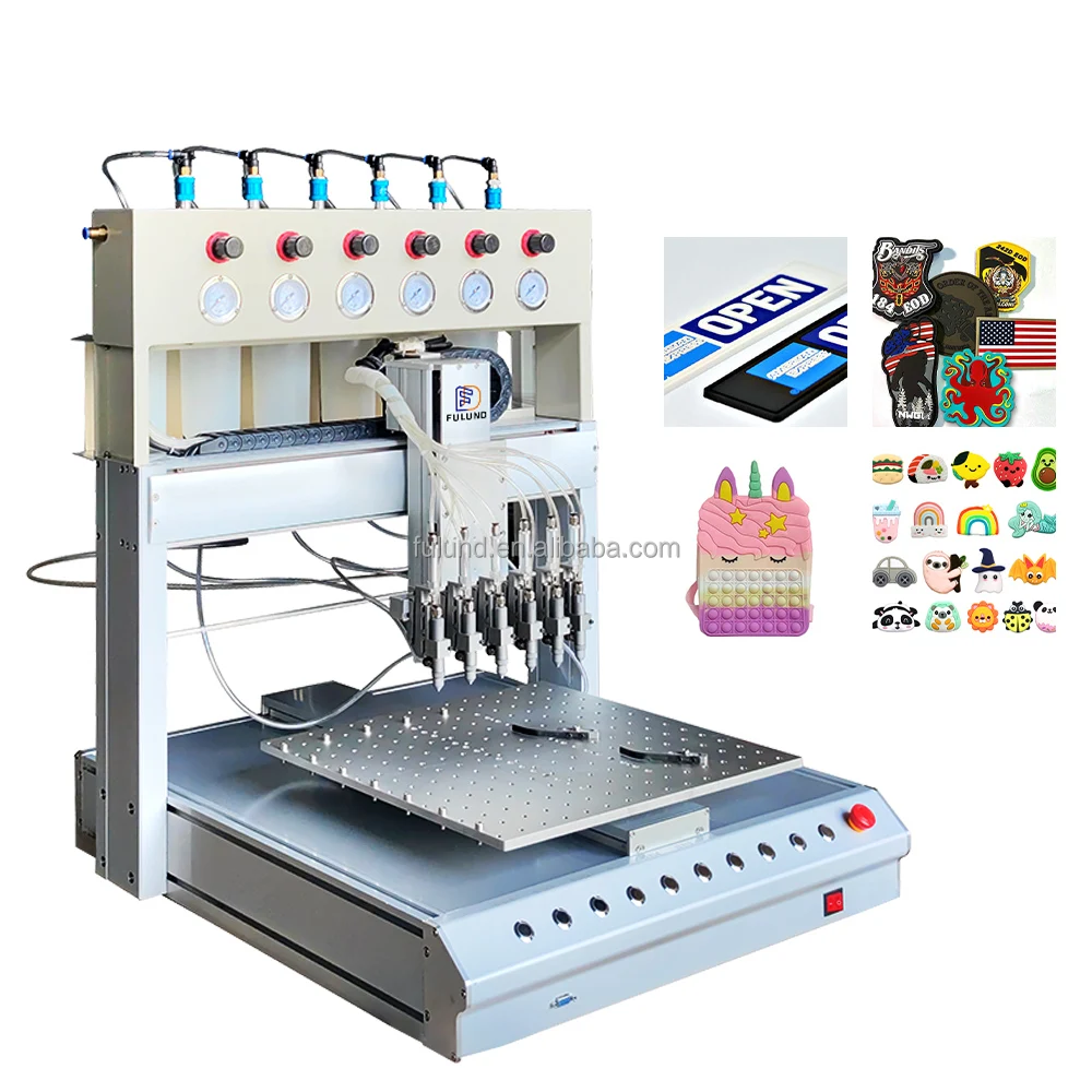 Drip liquid dripping automatic pvc rubber patches dispensing machine