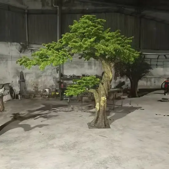 Wholesale Price Artificial Bonsai Pine Tree Plant Indoor Decorative Green Pine Tree 1m 2m 3m High