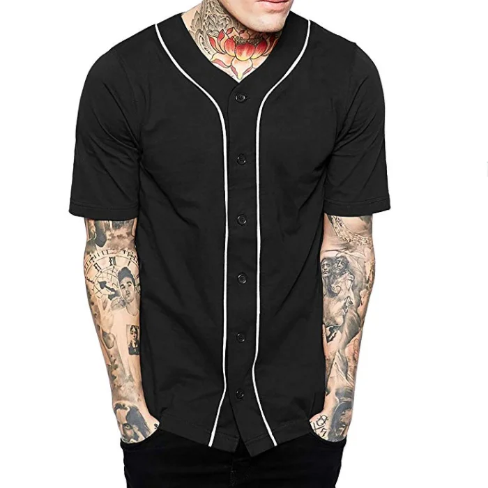 
Blank Custom baseball Tshirt 100% Polyester Baseball Jersey 