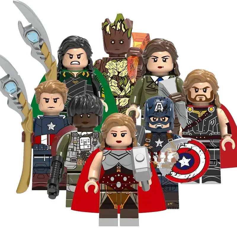 Super Popular TV Movie Science Fiction Villain Hero Series X0273 Building Block Toy Foreign Trade Wholesale