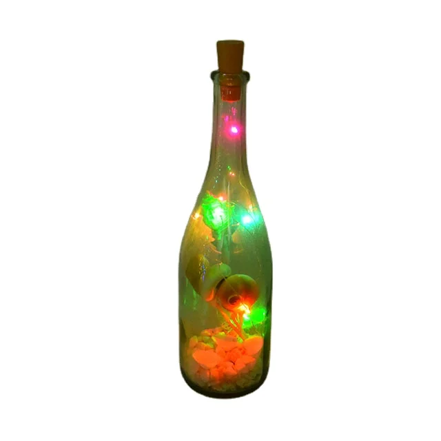 Manufacturer Supplier rgb led cork lights multi-color light wine bottle For Custom