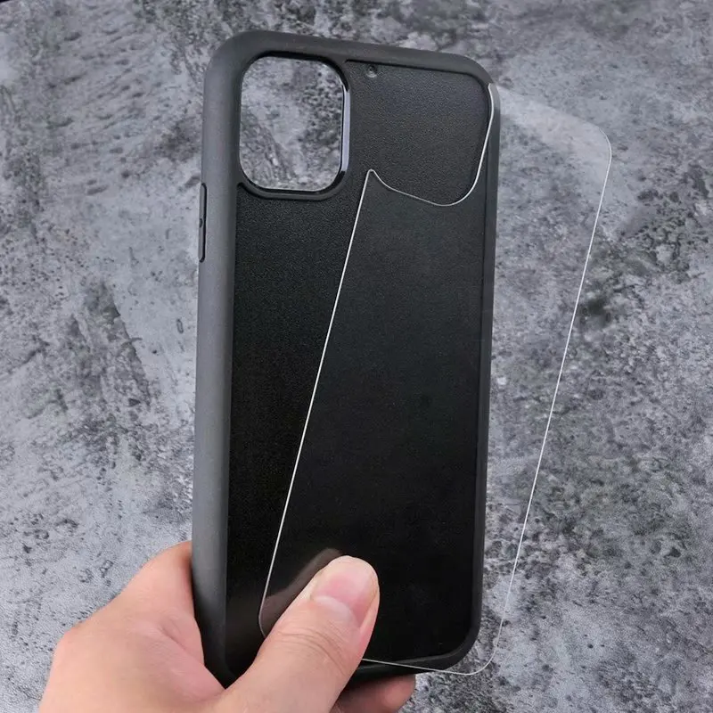 Blank Sublimation TPU PC Glass Mobile Phone Case For Iphone  11 With Groove