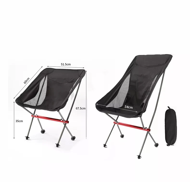 Foldable Lightweight Portable Outdoor folding camping Moon Chair For Camping Hiking and Traveling