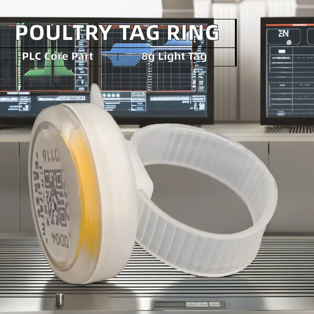 New Plastic Chicken Leg Ring Poultry Foot Tag for Remote Monitoring Activity Health Detection and Source Tracking System