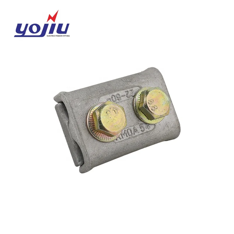 AJBL 2B Power Cable Connector With Aluminium Bolt Parallel Groove Clamp Polished Finish Metric System