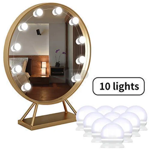 Hollywood Light Bathroom Vanity Mirror Lights Kit With Dimmable Light Bulbs LED Mirror Lamps
