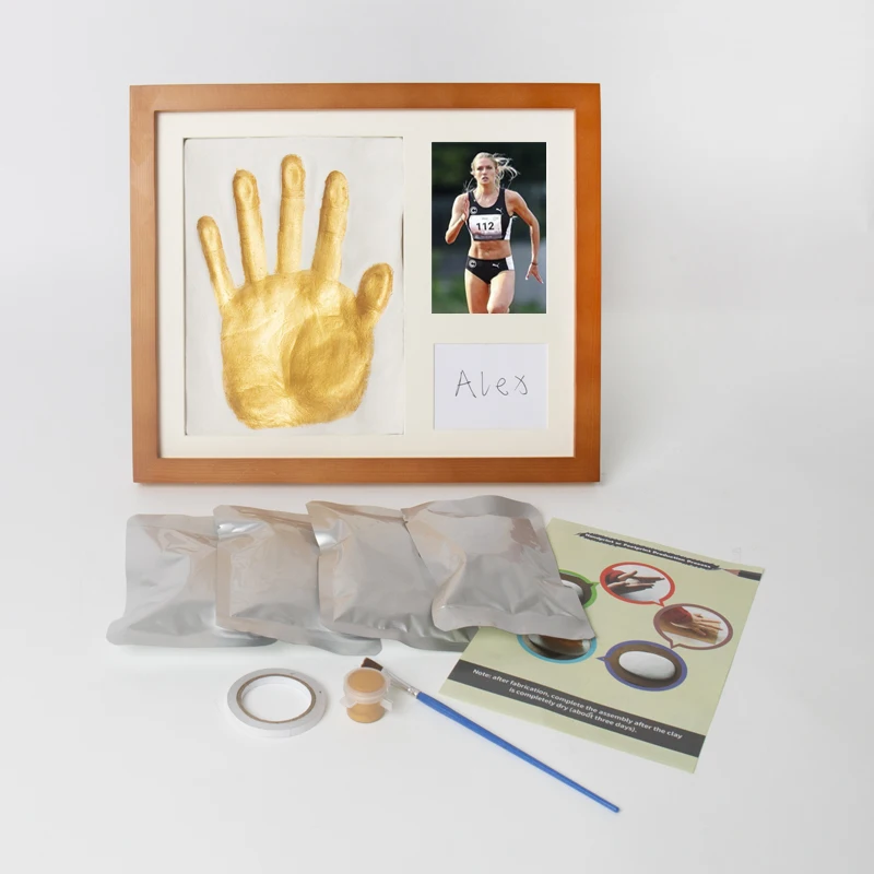 Personalized DIY Activity Ceremony Handprint Photo Frame Commemoration of the Paris Olympics