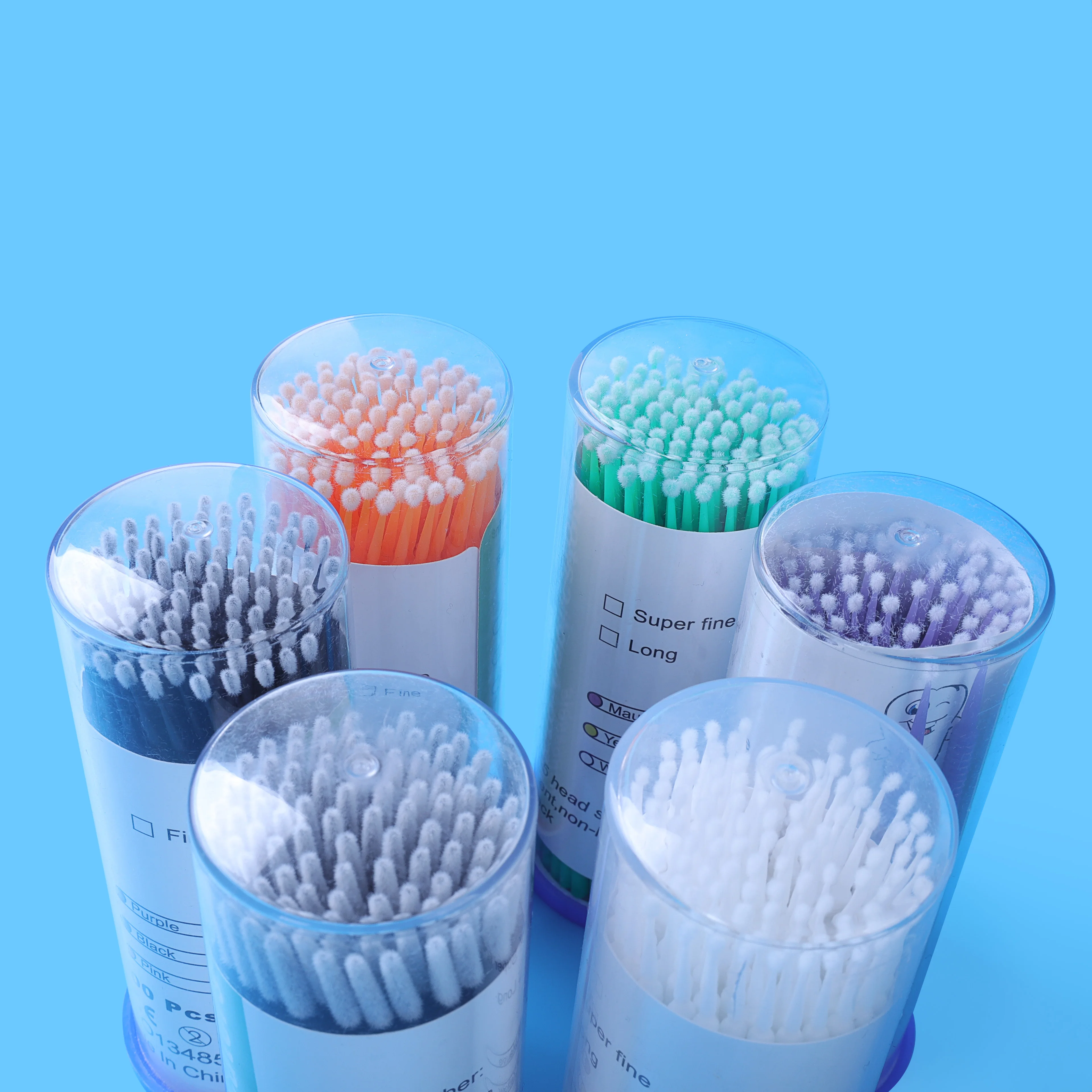 Disposable Micro Brush Applicator Individual Lash Removing Swab Mascara Brush For Eyelash Extension Tools